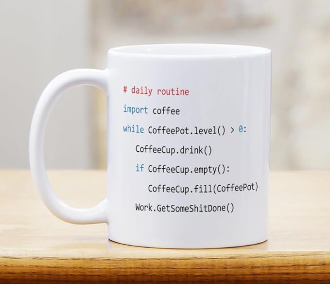 Python Programmer Coffee Mug - Software Developer Gift - Computer Science