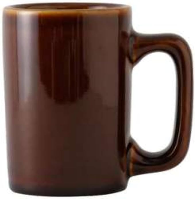 Tuxton China BAM-1007 Texan Mug, 10 oz., 3-1/4" Diameter x 4-1/2"H, Microwave and Dishwasher Safe, Oven Proof, Fully Vitrified, Ceramic, DuraTux, Caramel, Pack of 24