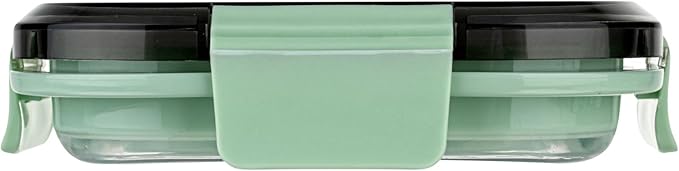 Restaurantware-Fresh Hero 17 Ounce Storage Containers, 20 Durable Airtight Food Containers - Microwavable, Freezable, Green Plastic Collapsible Container, Dishwashable, With Vented Lids