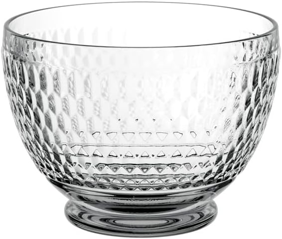Villeroy & Boch Boston Dish, Decorative Salad Bowl for Parties and Brunches, Crystal, Transparent, Glass