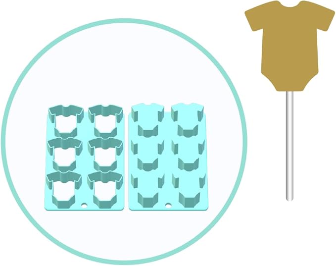 Baby Body Suit Cake Pop Mold | Single or Multi-popper (6 in 1 Multi-popper)
