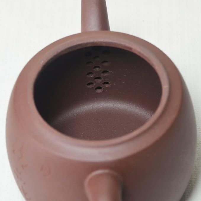 Zisha Teapot Chinese Clay Pot Ceramics Purple Sand Pot Kungfu Kettle Filter Loose Tea (9oz)