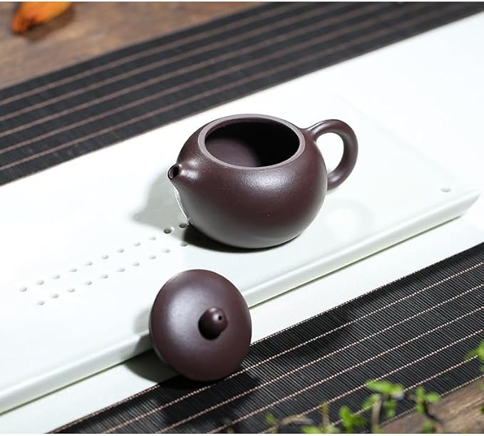 Xishi Teapot 6oz Chinese Yixing Zisha Clay Pot Ceramics Purple Sand Mud Kungfu Tea Maker Set Kettle 9 Hole Filter (purple 180ml)
