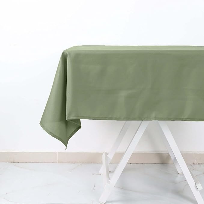Efavormart 54x54 Eucalyptus Sage Green Wholesale Linens Seamless Polyester Square Linen Tablecloth for Wedding Banquet Party Restaurant