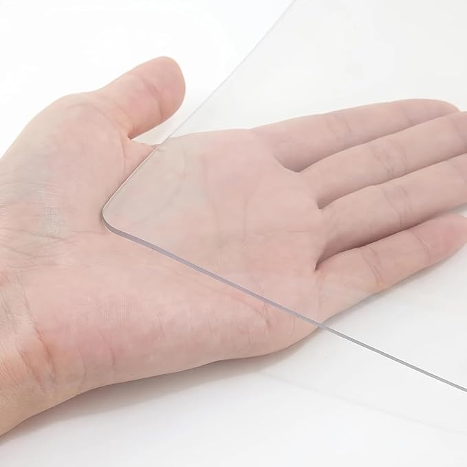 40"X80"Crystal PVC Table Cover Protector, Waterproof PVC Tablecloth, 1.5MM Thickened Rectangle Mat for Dinning, Desk, Coffee Table, Workbench, Dresser, TV-Stand, Counter