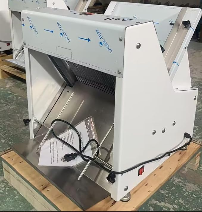 YiFun Trade Commercial Bakery Bread Slicer Slicing Machine 12mm Slice Thickness Bakery Bread Slicing machine Ham Toast Cutter Cutting Machine 220V or 110V 250W