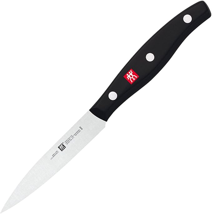 ZWILLING Twin Signature 4-inch Razor-Sharp German Paring Knife, Made in Company-Owned German Factory with Special Formula Steel perfected for almost 300 Years, Dishwasher Safe