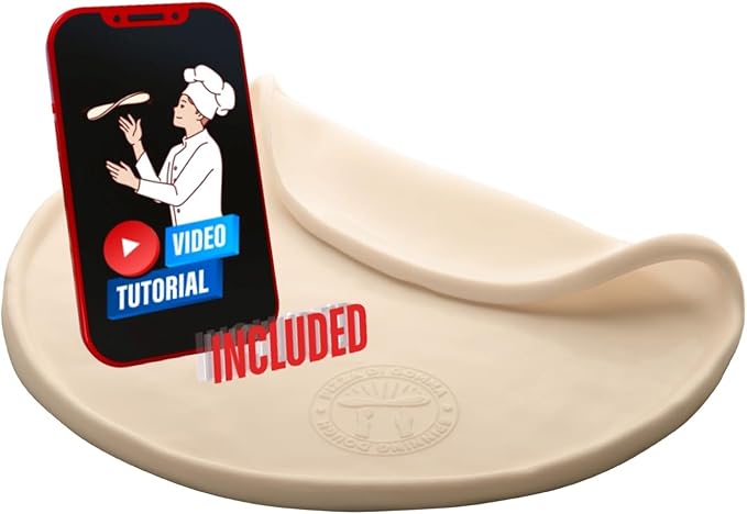 Training pizza disc for pizza acrobatics. Pizza di gomma - Spinning dough - Throw dough with silicone disc - size 13 inch. Rubber pizza. Course of pizza acrobatics on-line.