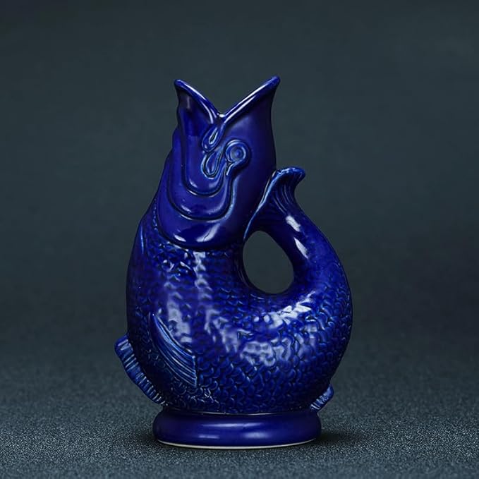 Bar 3D Fish Modeling Mug Hawaii Ceramics Cocktail Glass Bartender Special Drink Wine Tumbler Juice Milky Tea Beverage(Red)