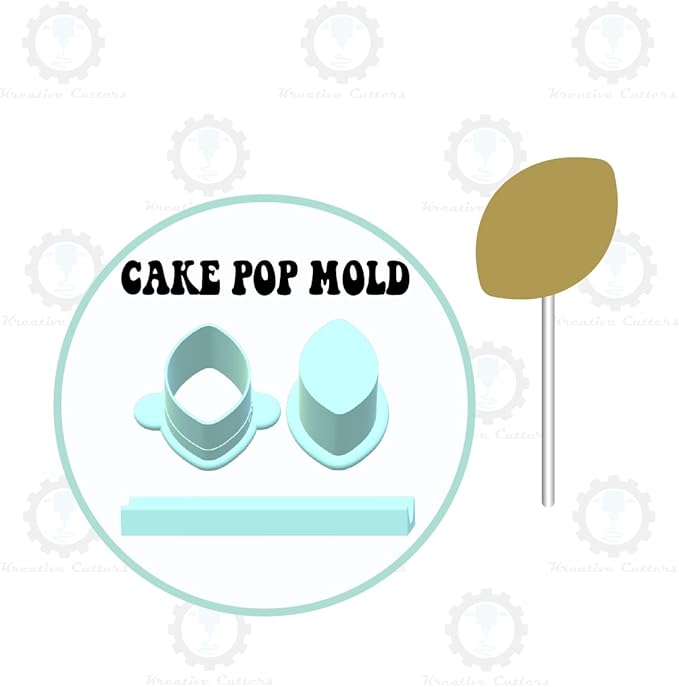 Football Cake Pop Mold | Deluxe Cutter, Popper, and Tray Option (Single Cutter/Popper with Tray)
