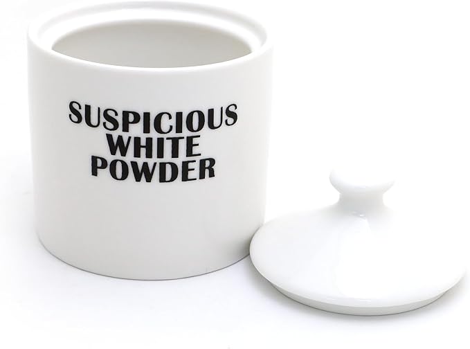 Suspicious White Powder Sugar Bowl - For Sugar only