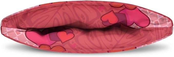 Tea Cozy for Teapots with Handle - Valentine's Day Heart and Tropical Print Dust Insulated Cover, Hanging Fold-Up Design, Suitable for Kitchen and Living Room Table Decoration