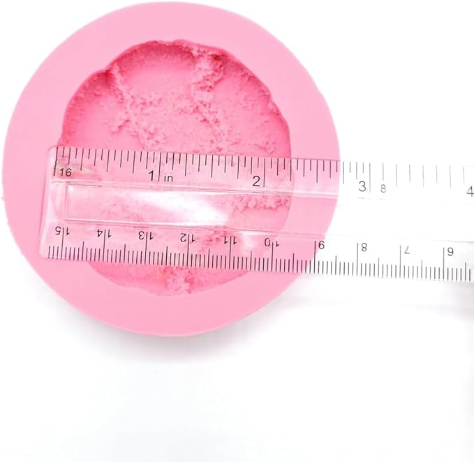 Natucraft Pink Silicone Realistic Sugar Cookie Mold, Candle Dessert Mold, Wax Melts Mold, Oven Safe Up to 395F, Latex Free, BPA Free, Phthalate Free