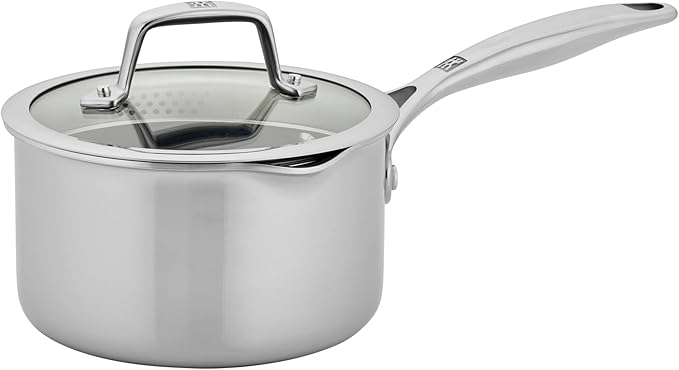 ZWILLING Energy Plus 2-qt Stainless Steel Ceramic Nonstick Tall Saucepan