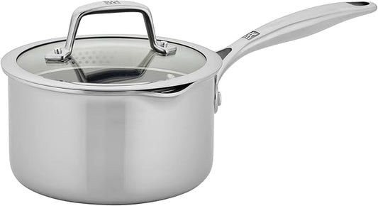 ZWILLING Energy Plus 2-qt Stainless Steel Ceramic Nonstick Tall Saucepan