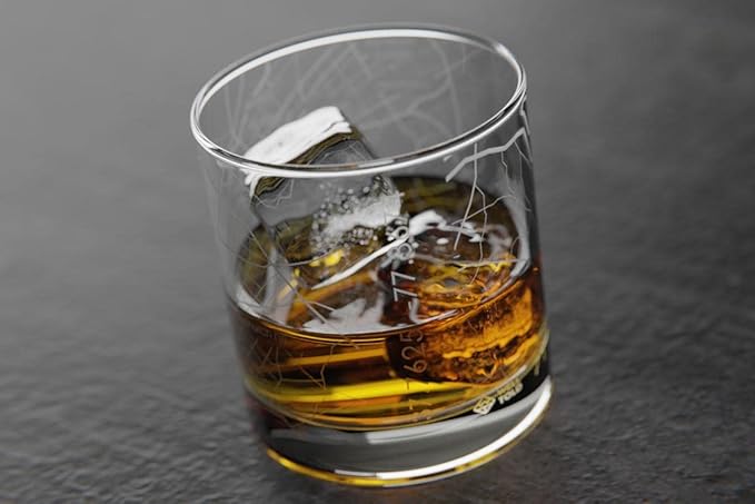 Well Told Engraved Richmond Virginia Map Rocks Glass, Old Fashioned Whiskey Glass (11 oz, Clear) Etched Whiskey Glass, Gifts For Whiskey Lovers