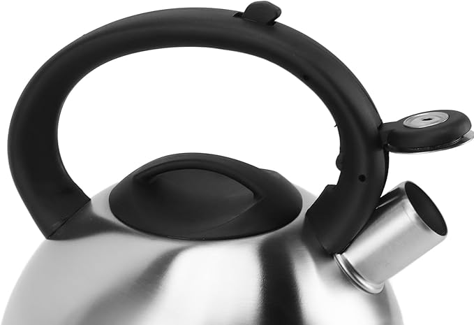 Whistling Tea Kettle,Stainless Steel Stovetop Teapot Boiling Water Container Whistling Hot Water Kettle for Stovetop Gas Stove Induction Cooker