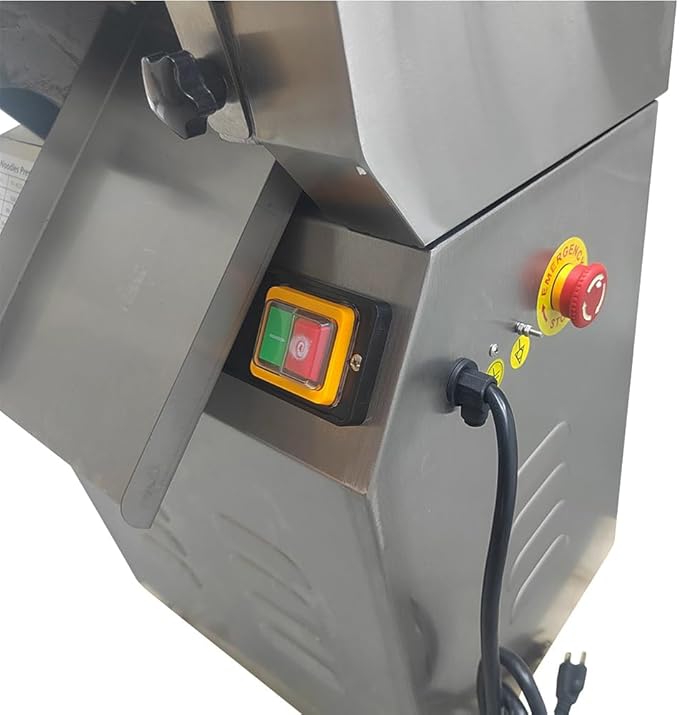 Commercial Electric Noodle Machine High-speed Press Dough Machine with Stainless Steel for Pasta,Dumpling Skin,Noodle,Bread Electric Dough Sheeter 2.2KW 110V
