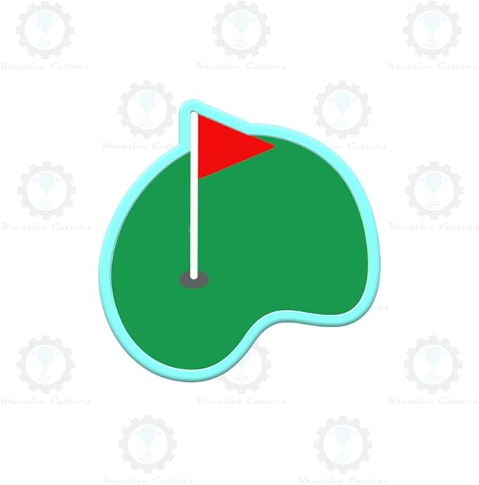 Golf Green Cookie Cutters (Standard Cutter 5")