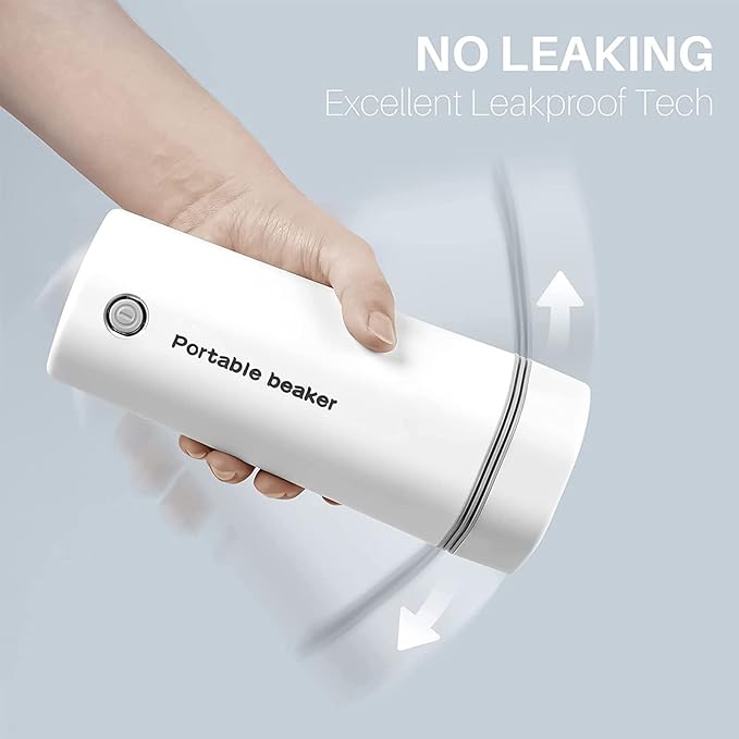 Electric Travel Kettle, Portable Electric Kettle, Mini Hot Water Boiler, Small Travel Tea Kettle Fast Boiling Water, One Cup Hot Water Maker, 350ml-White