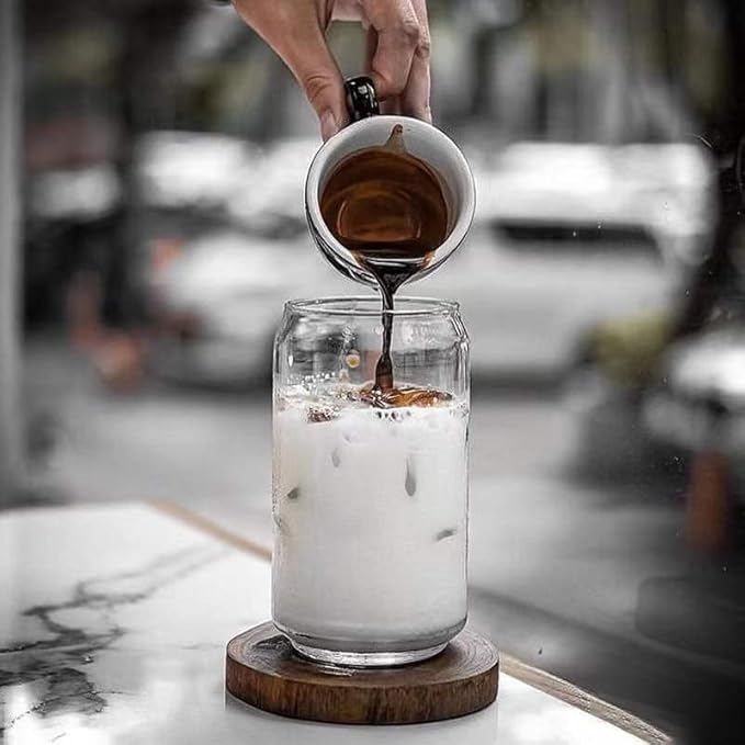 2pcs Can Cola Cup Shaped Tea Juice Milk Glass Cup Coffee Mug Wine Glass Drink Cup Glass Drinkware