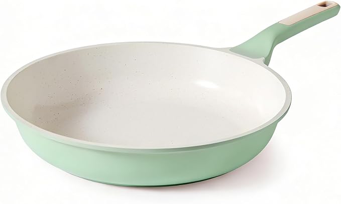 SENSARTE Nonstick Ceramic Frying Pan 11-Inch, Healthy Non Toxic Skillet, Induction Compatible Omelet Pan with Heat Resistant Handle, PFAS-Free