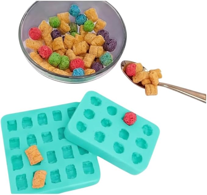 2 pcs Colorful Cereal crunch berries bundle multi cavities cereal mold | Soap | Candle | Mold for Wax | Mold for Resin NC020AB