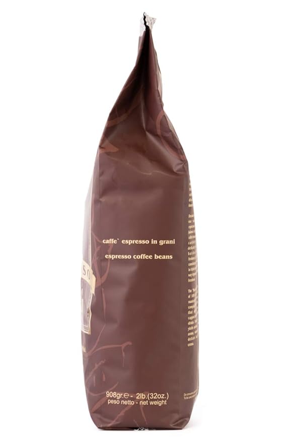Grande Italia Espresso; Small Batch Artisan Roasted Miscela Napoli, 2 Lbs. (Pack of 2)