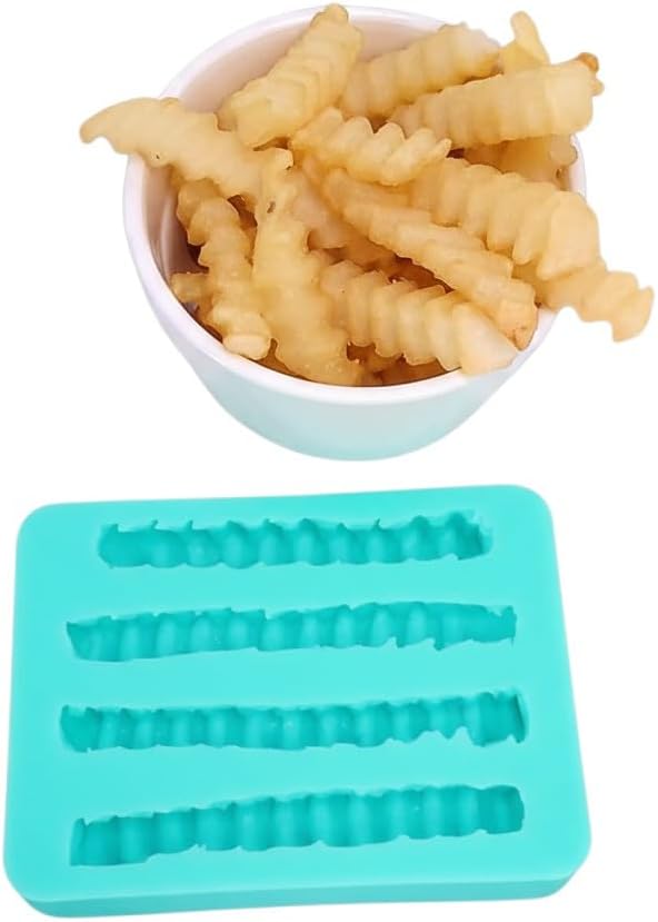 Crinkle cut French fries American classic | Soap | Candle | realistic wax melts mold | Soap | Candle | Mold for Wax | Mold for Resin