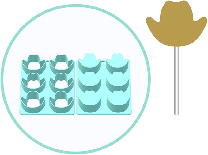 Cowboy Hat Cake Pop Mold | Single or Multi-popper (6 in 1 Multi-popper)
