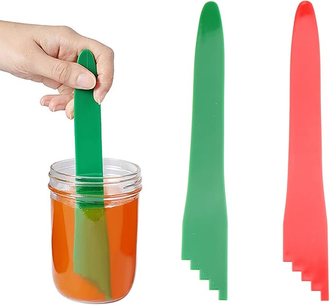 MEETOOT 2pcs Bubble Popper for Canning Kit (1 x Red + 1 x Green) Canning Supplies Canner Debubble for Canning Food