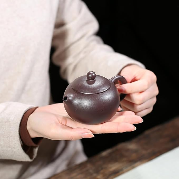 Xishi Teapot 6oz Chinese Yixing Zisha Clay Pot Ceramics Purple Sand Mud Kungfu Tea Maker Set Kettle 9 Hole Filter (purple 180ml)