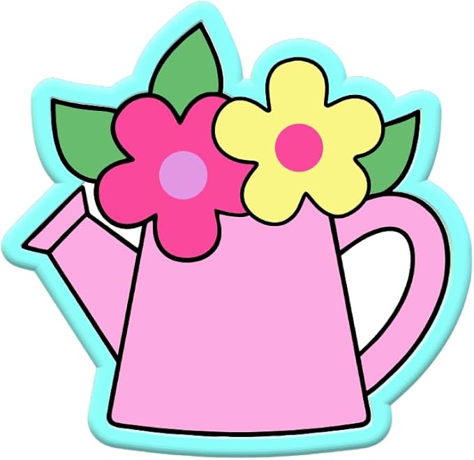 Flower Watering Can Cookie Cutters (Standard Cutter 4")
