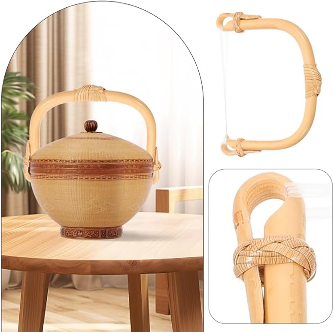 VOSAREA 2pcs Kettle Handle Replacement Teapot Grip for Ceramic Pots Rustic U-Shape Design and Stylish Tea Kettle Accessories
