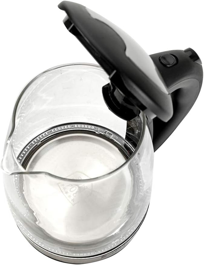 HD-1861-A 110V 1200W 1.8L Electric Glass Kettle US Plug