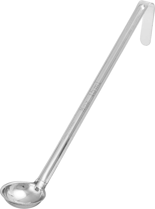 Winco One Piece Stainless Steel Ladle, 1/2 Ounce, 10.25"