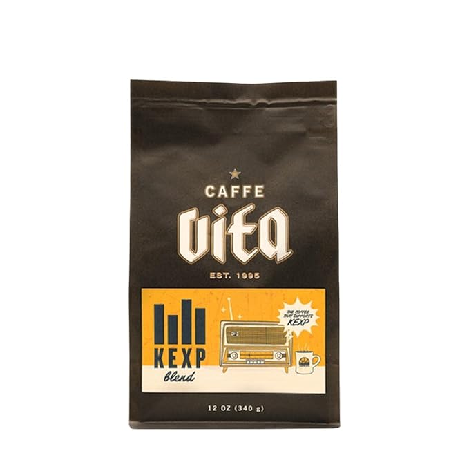 Kexp Blend - Roasted by Caffe Vita - Whole Bean Coffee - 12 Ounce Bag