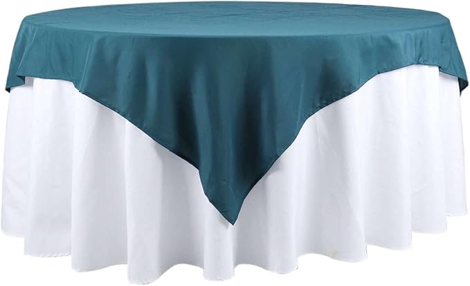 Efavormart 70" Square Linens Peacock Teal Wholesale Linens Polyester Square Linen Tablecloth for Wedding Banquet Party Restaurant