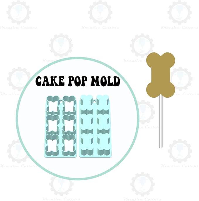 Dog Bone Cake Pop Mold | Single or Multi-popper (6 in 1 Multi-popper)