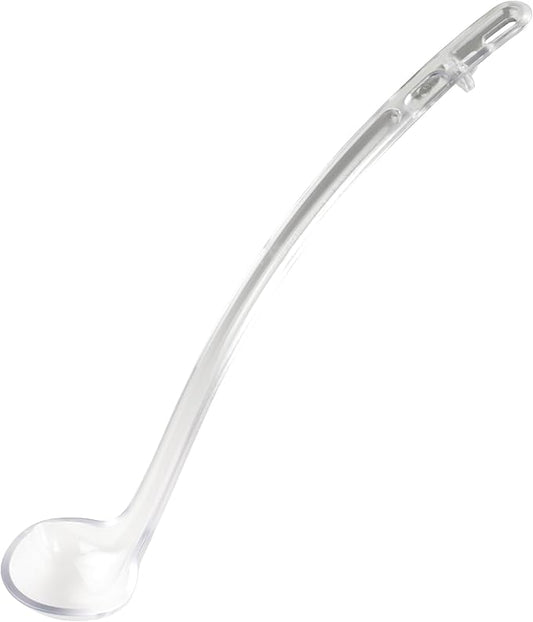 Winco One Piece Dual Spout Plastic Ladle, 1 Ounce, 13", Red Tail