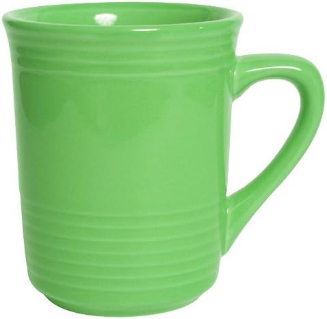 Tuxton China CTM-085 Gala Mug, 8 oz., 3" Diameter x 3-7/8"H, Microwave and Dishwasher Safe, Oven Proof, Fully Vitrified, Ceramic, TuxCare, DuraTux, Concentrix, Cilantro, Pack of 24