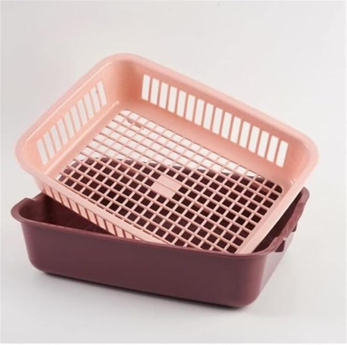 JSEIAJB 3-Piece Set Vegetable Basket, Layer Vegetable Washing Basket, Vegetable Washing Basket