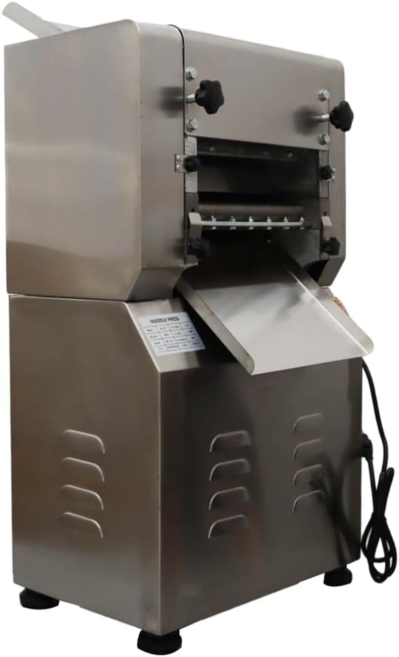 Commercial Electric Noodle Machine High-speed Press Dough Machine with Stainless Steel for Pasta,Dumpling Skin,Noodle,Bread Electric Dough Sheeter 2.2KW 110V