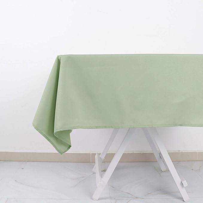 Efavormart 54x54 Sage Green Wholesale Linens Seamless Polyester Square Linen Tablecloth for Wedding Banquet Party Restaurant