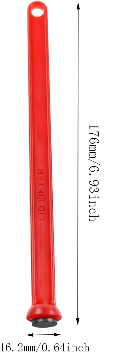 2pcs Canning Bubble Popper Bubble Remover and 2pcs Jar Lid Lifter Magnetic Lid Lifter, Household Canning Tools Kitchen Canning Tools, Red