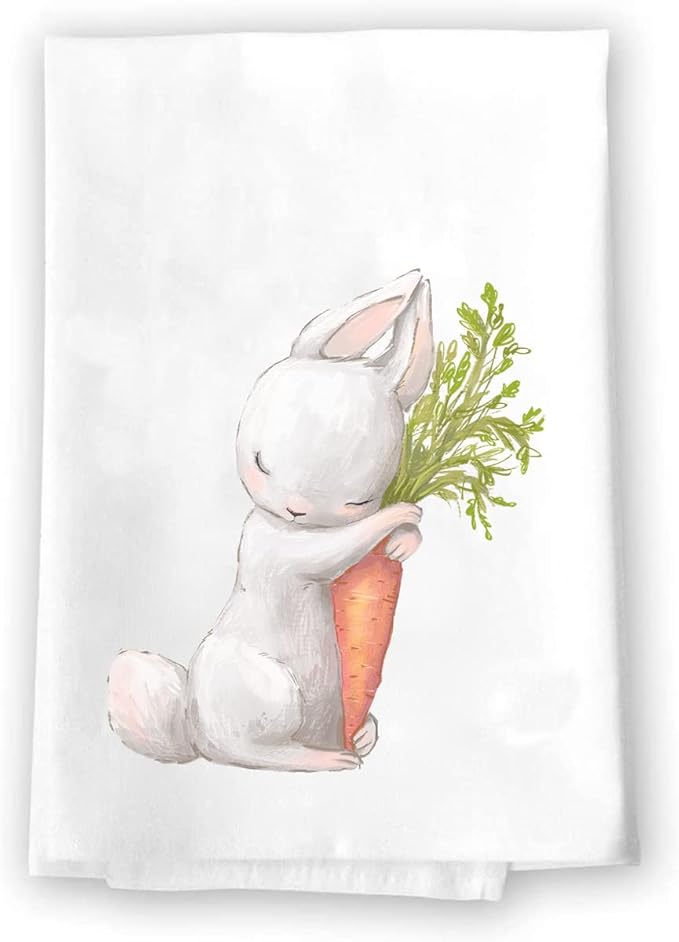 Decorative Kitchen and Bath Hand Towel | Religious Christian Easter Flowers Orange Pink Green | Spring Summer Garden Themed | Home Decor Decorations | House Gift Present