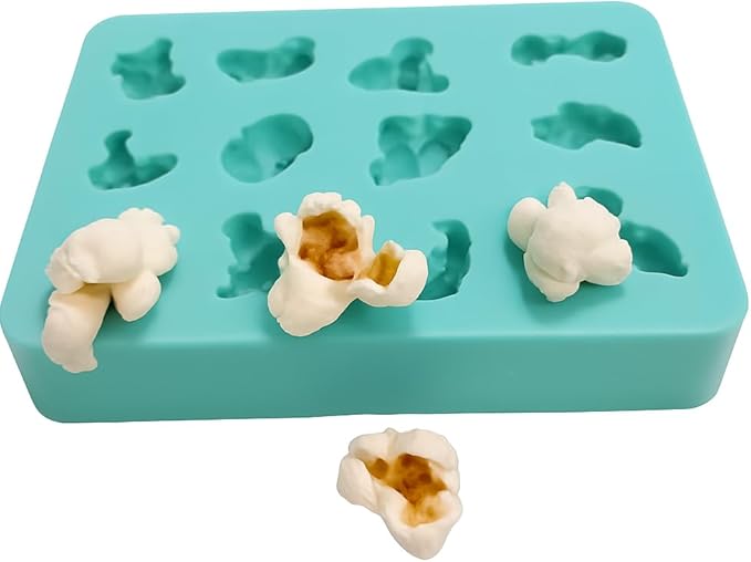 Popcorn Silicone Mold 12 cavities Wax Resin Soap Realistic Popcorn fake food Flexible mold NC043