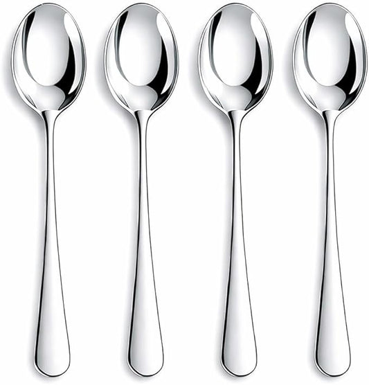 12 Pieces Heavy Duty Teaspoons Set,6.8" Tea Spoons Silverware,Food Grade Stainless Steel teaspoons,Small Spoons for Home, Kitchen, Restaurant,Mirror Polished and Dishwasher Safe