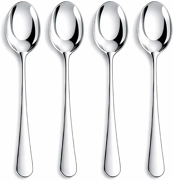 16 Pieces Heavy Duty Teaspoons Set,6.8" Tea Spoons Silverware,Food Grade Stainless Steel teaspoons,Small Spoons for Home, Kitchen, Restaurant,Mirror Polished and Dishwasher Safe