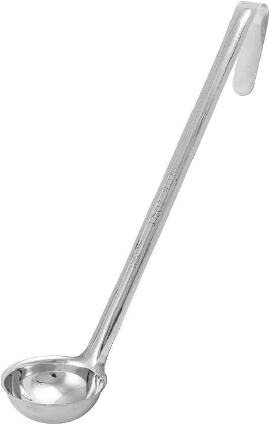 Winco Prime One Piece Stainless Steel Ladle, NSF Listed, 1.5 Ounce